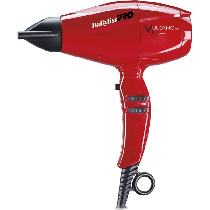 Фен BABYLISS PRO Vulcano V3 Red BAB6180IRE